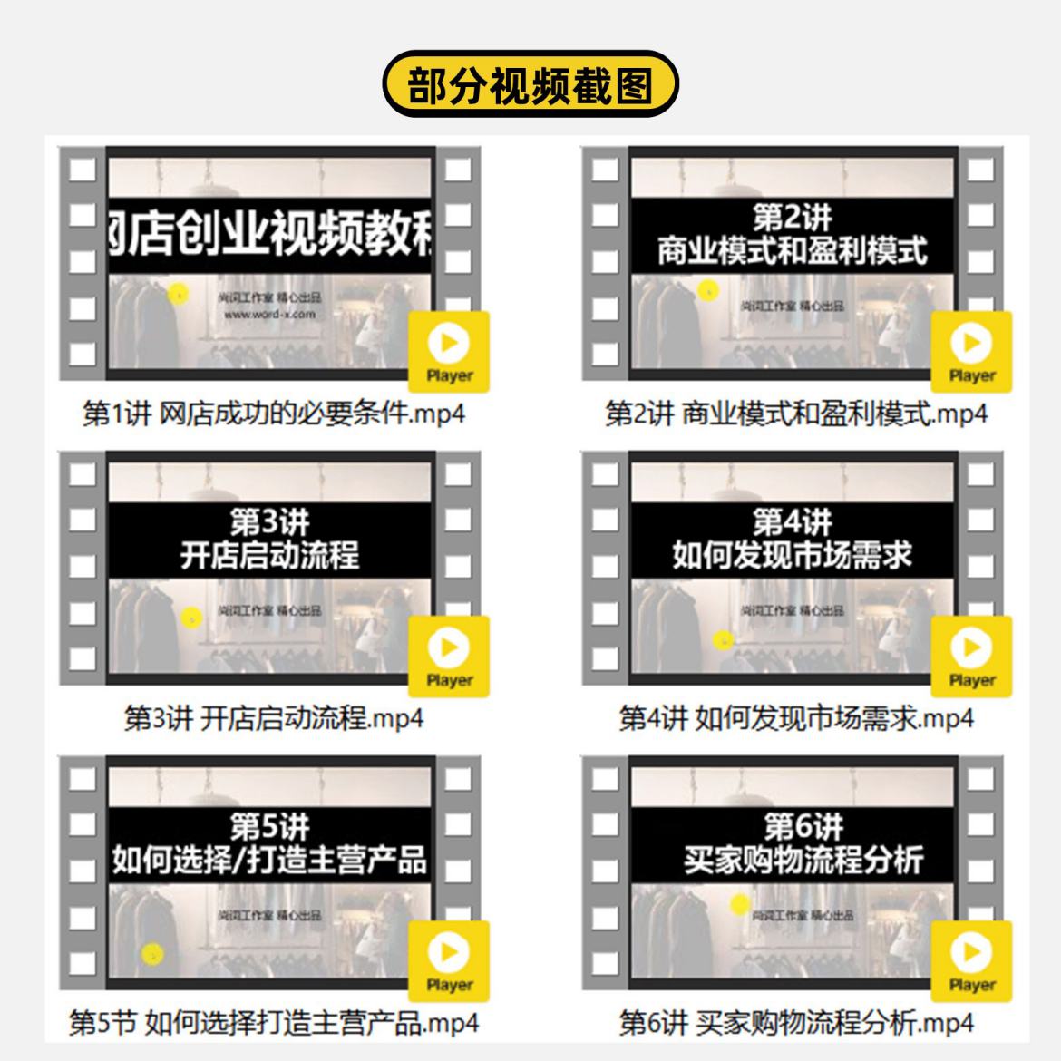 网店创业视频教程