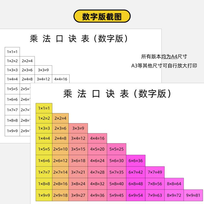 乘法口诀发布版2