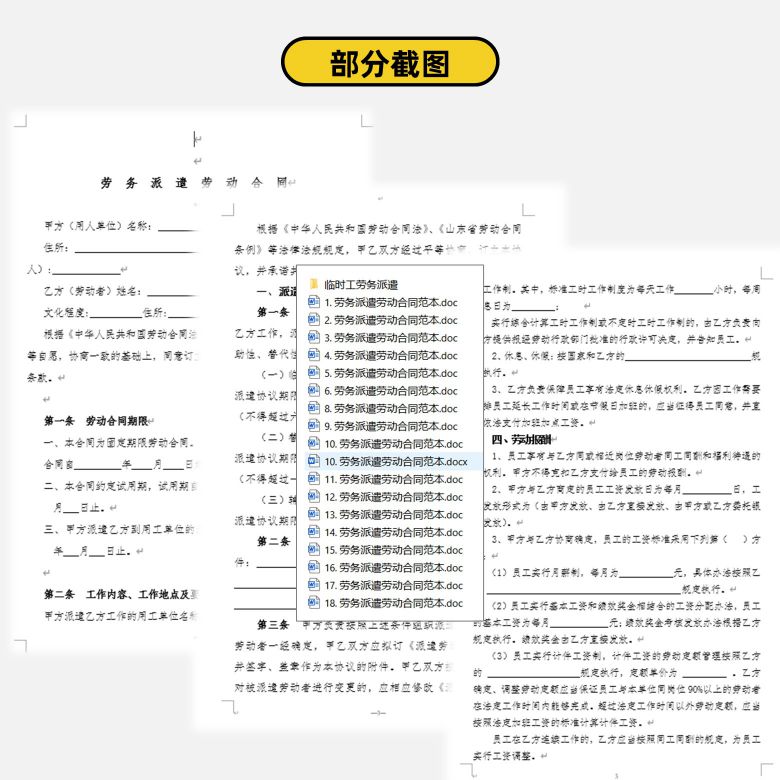 劳务派遣劳动合同范本2