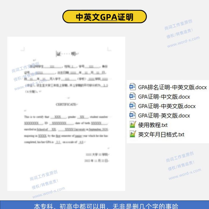 大学本科出国留学 Gpa证明及gpa排名证明_2